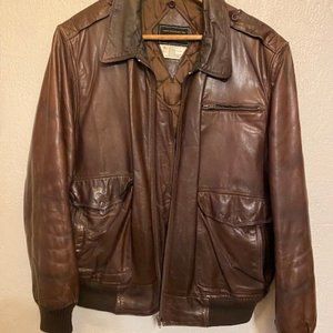 Men's Saks Fifth Avenue Vintage Leather Jacket, size 44